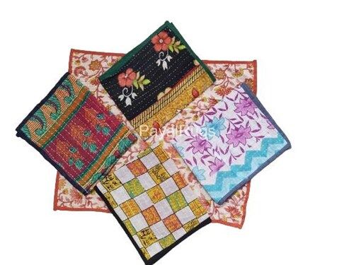 Vintage Kantha Mixed Assorted Set Of 5 Pcs Hanging Loop Towel