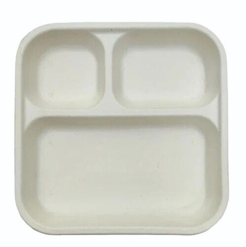 Bagasse Disposable Paper Plate, Application: Plastic