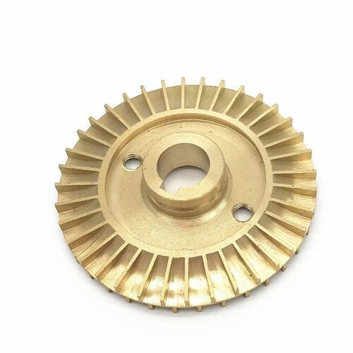 Round Polished Brass Impellers Color Golden