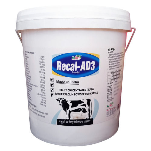 Calcium Powder For Cattle Recal Ad3 10Kg
