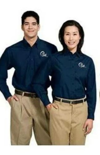 Multi Color Plain Pattern Unisex Corporate Staff Uniform