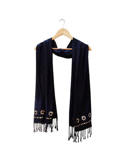 Rectangular Skin-Friendly Breathable Embroidered Viscose Extremely Warm Ladies Shawls for Winter