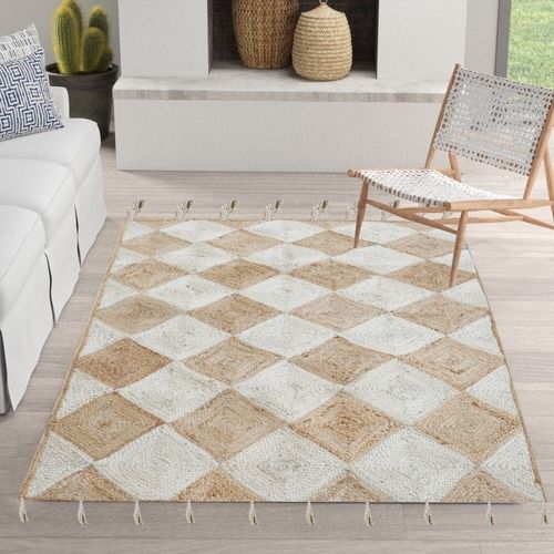 Easily Washable And Easy To Fold Handloom Cotton Rug