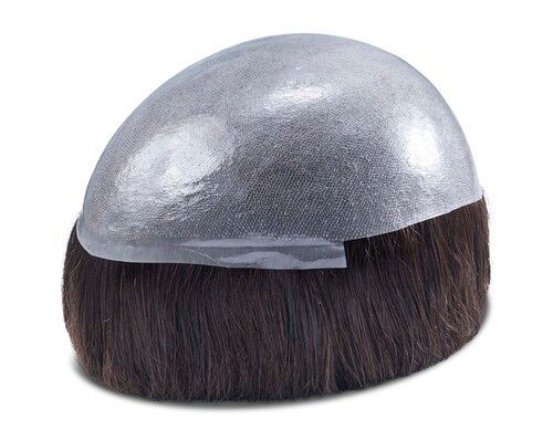 Poly Fuse Thin Poly Skin Hairpiece With Human Hair