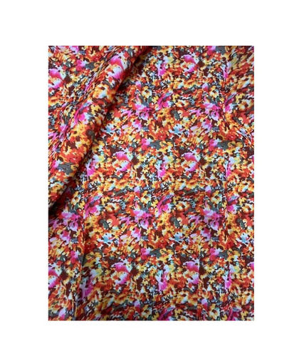 Normal Shine Skin Friendly Printed Unstitched Polyester Cotton Fabrics For Making Garments