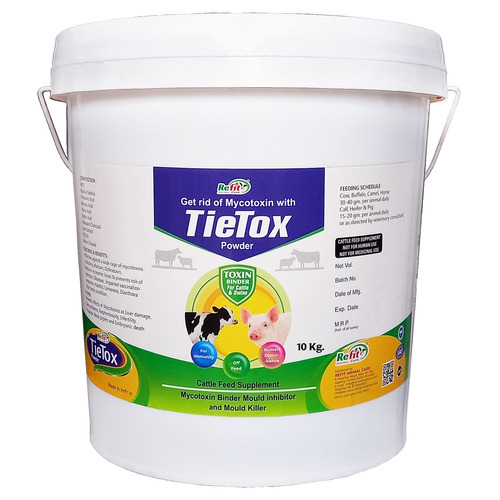 Toxin Binder Powder For Cattle and Poultry Tie Tox 10 Kg Container