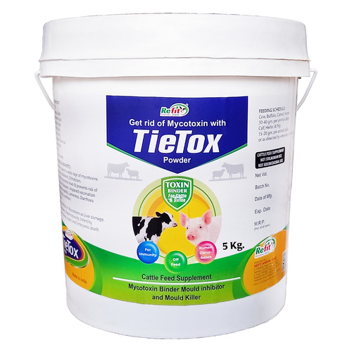 Toxin Binder Powder For Cattle Calves and Poultry Tie Tox 5 Kg