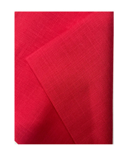 Unstitched Cotton Fabric - 100% Cotton 44 Inch Width Red Color | Breathable Lightweight Skin Friendly High Strength Fade Resistant Machine Washable
