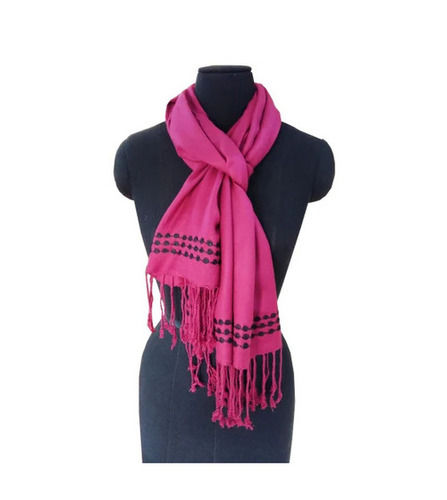 Rectangular Skin-Friendly Breathable Embroidered Viscose Extremely Warm Ladies Shawls for Winter