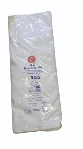White Plain Cotton Fabrics - 100% Pure Cotton, 58''-60'' Width | Soft Texture, Durable Material, Versatile Usage for All Applications