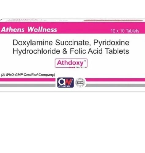 Doxylamine Succinate Pyridoxine Hydrochloride And Folic Acid Tablets