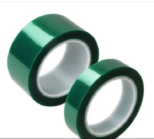 Green BOPP Self Adhesive Tapes - Plain Pattern, Single-Sided, High Adhesive Strength, Available in Various Colors, Quality Tested