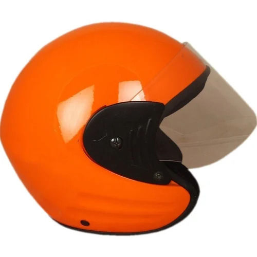 Orange Shield Pro Open Face Scooty Helmet