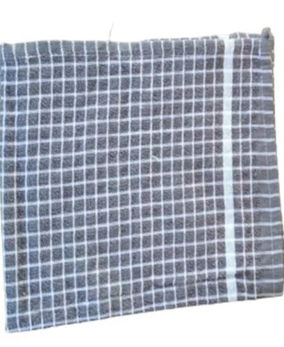 Cotton Bath Towel - 18x12 Inch Rectangular Size, Multi-Color Checked Pattern for Home & Hotel Use