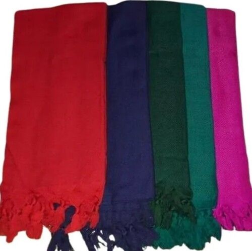 Multi Color Plain Pattern Cashmilon Stoles For Casual Wear