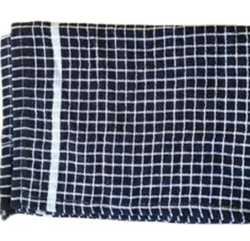 Blue Color Check Pattern Cotton Check Kitchen Towel For Home