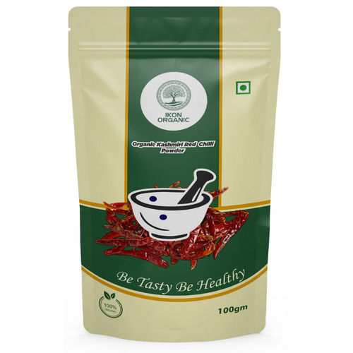 Ikon Organic Kashmiri Red Chilli Powder 100Gm - Grade: Food Grade