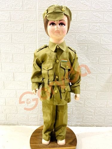 Premium Police Dress And Costume For Kids with Khaki Cap