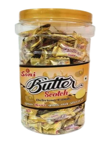 Sweet Delicious Candies - Butter Scotch Hard Candy Rectangular Shape 200 Pieces | Brown Color 12 Months Shelf Life