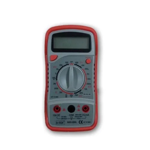 Red And Gray Handheld Digital Multimeter, 830L