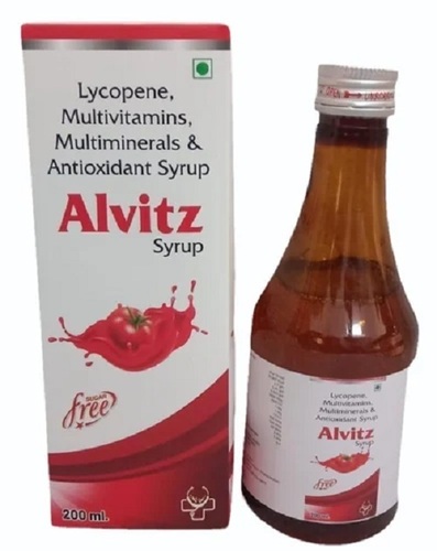 Alvitz Syrups - Lycopene Multivitamins and Multiminerals Liquid Formulations | Prescription Required, Ideal for Hospital and Clinic Use, Store in Cool Dry Place