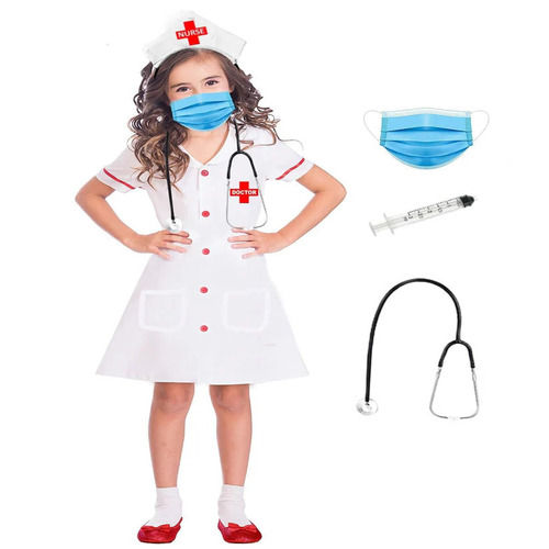 Kids Fancy Nurse Dress Costume