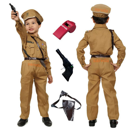 Kids Police Fancy Dress Costume For 3 to 11 Years Boys and Girls