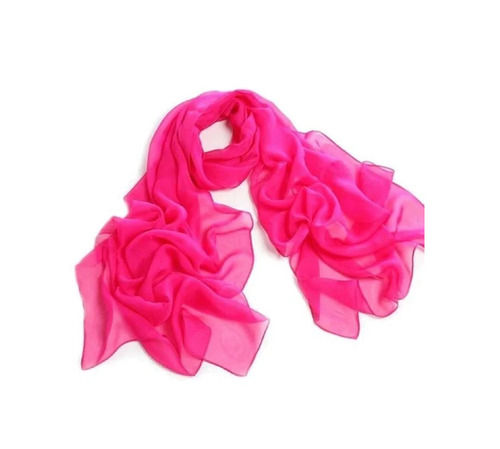 Casual Wear Shrink Resistant Skin-Friendly Breathable Plain Silk Chiffon Ladies Scarves