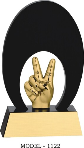 Second Number Achievement Wooden Trophy - Color: All Color