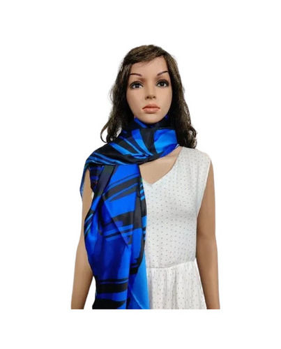 Casual Wear Shrink Resistant Skin-Friendly Breathable Printed Satin Silk Ladies Scarves