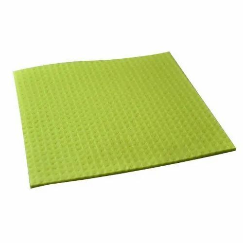 Sponge Wipe - Sponge Material, Green Color | Premium Quality, Optimum Strength | Ideal for Home Cleaning, Box Packaging