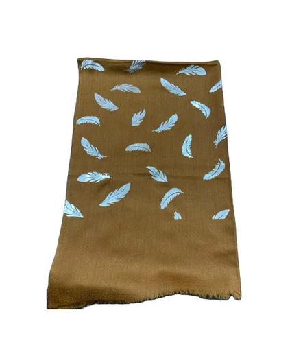 Brown Pashmina Wool Stole - Extremely Warm, Lightweight, Standard Size | Machine Washable, Breathable, Skin-Friendly, Fade Resistant