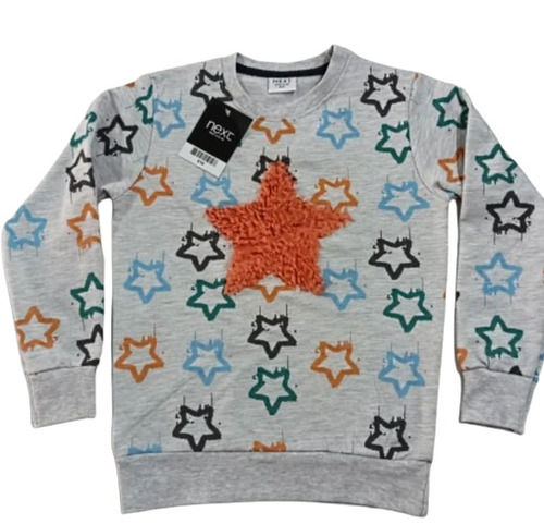 Multi Color Printed Pattern Full Sleeves Kids Sweatshirts