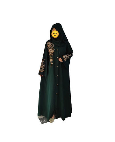 Green Embroidered Ladies Abaya