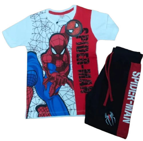 Kids Boys Casual Wear Printed T Shirt And Short