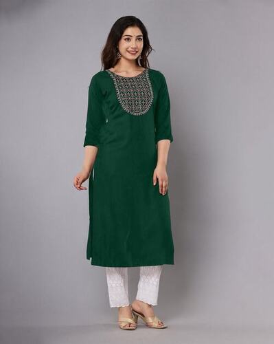 Kurti With Embroidery