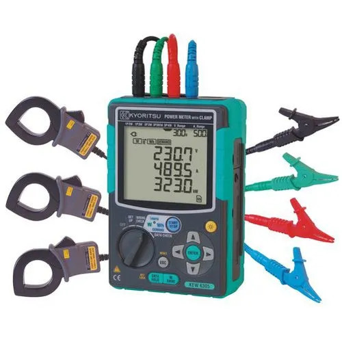 Kyoritsu 6305 Handheld Digital Power Analyzers - Color: Green