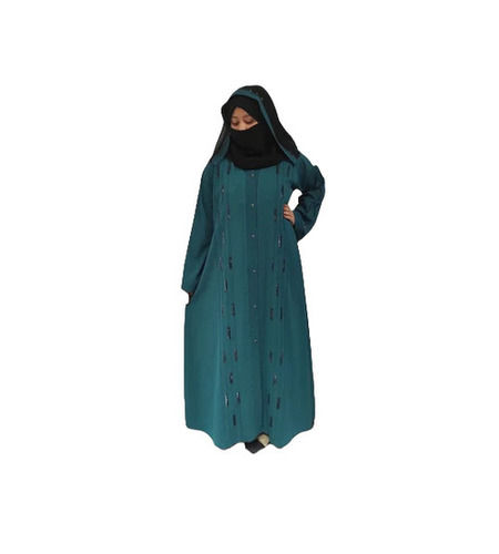 Daily Wear Regular Fit Full Sleeves Plain Zum Zum Traditional Religious Abaya for Muslim Ladies