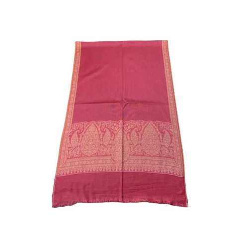 Woolen Stoles - Standard Size, Pink Color | Lightweight, Skin-Friendly, Extremely Warm, Machine Washable, Breathable, Fade, Wrinkle, and Shrink Resistant