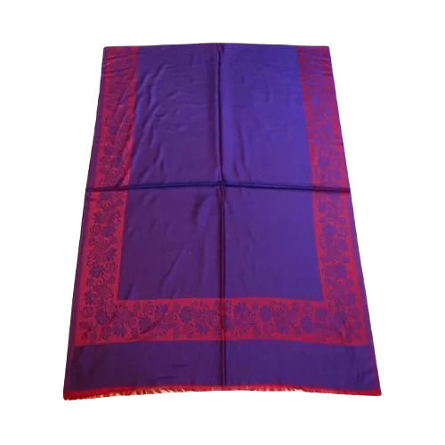 Rectangular Skin-Friendly Breathable Embroidered Silk Ladies Stoles for Winter