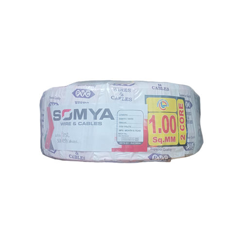 Sorya Halogen Without Cotton 2 Core Wire 1.00Sqmm, 90meter