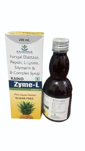 Enzyme With L Lysine + B Complex Syrup - Liquid Formulation for Medical Applications | Storage Instructions: Cool And Dry Place, Prescription Required