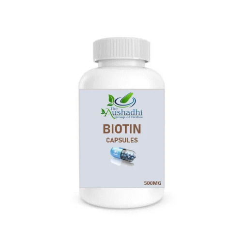 Herbal Biotin Capsules, 500 mg