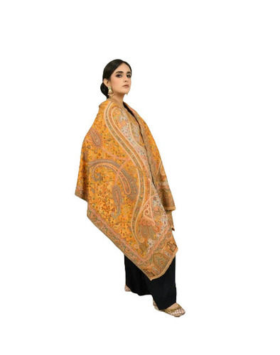 Rectangular Skin-Friendly Extremely Warm Pashmina Woolen Ladies Shawls for Winter