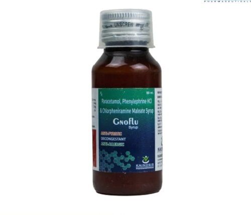 Paracetamol Phenylephrine HCL Maleate Syrup - Liquid Formulation for Hospital and Clinic Use | Prescription Required, Cool and Dry Storage Instructions