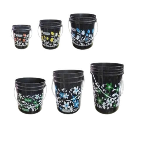 Printed Plastic Paint Buckets