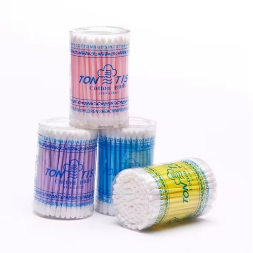 100pcs Cleaning Ear Cotton Buds Round Head Double-ended Cotton Swabs for Make-up Tools