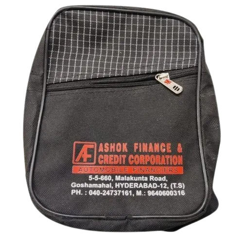 Grey Printed Polyester School Bag