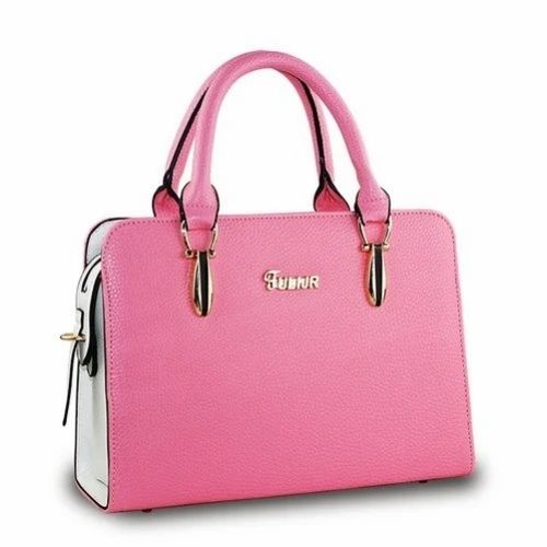 Pink Leather Ladies Stylish Purse