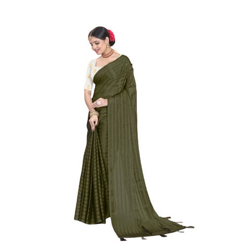 Mehndi Green Organza Saree